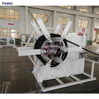 PLC Controlled Single Wall Corrugated Pipe Extrusion Line with Single-screw Design and Steel Water Sleeve Material