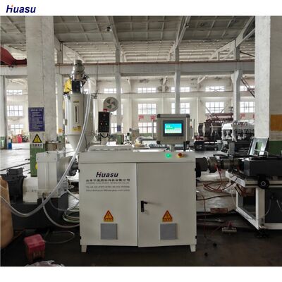 PLC Controlled Single Wall Corrugated Pipe Extrusion Line with Single-screw Design and Steel Water Sleeve Material