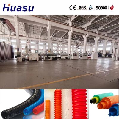 High Automation PLC Control Cable Protection Pipe Extrusion Line for 32mm-1600mm Pipe ID Corrugated Pipe Production