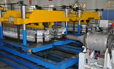 Automatic HDPE Spiral Tube Plastic Pipe Extrusion Line With Single Screw Design