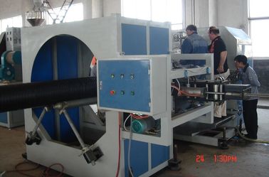 PE Huge Calibre Hollowness Wall Spiral Production Line , Corrugated Pipe Production line