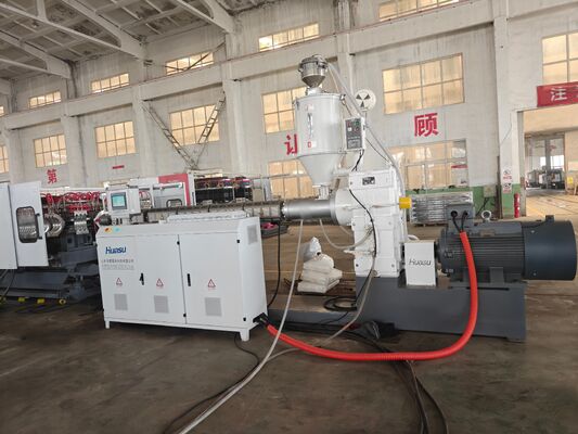 Customized Single Wall Corrugated Pipe Extrusion Line Semi automatic Or Fully Automatic With Barrel Material 38CrMoAlA