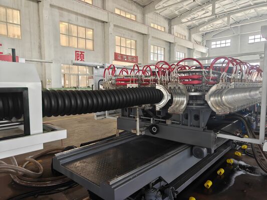Single Wall Corrugated pipe production line designed for Spiral pipe manufacturing