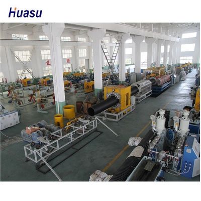 600kg/H 160kw Drain ID 200mm Corrugated Pipe Extruder