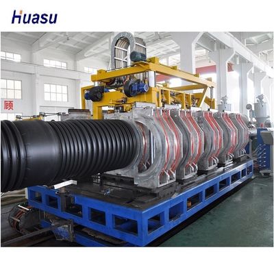 600kg/H 160kw Drain ID 200mm Corrugated Pipe Extruder