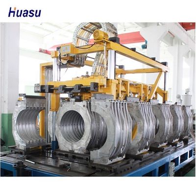 600kg/H 160kw Drain ID 200mm Corrugated Pipe Extruder