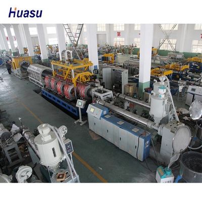 600kg/H 160kw Drain ID 200mm Corrugated Pipe Extruder