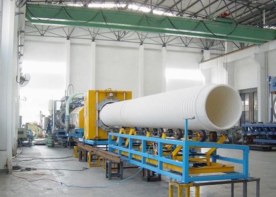 250kg/H Conical Twin Screw PVC Pipe Extrusion Line