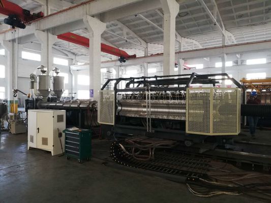 800kg/H Double Screw Corrugated Pipe Extrusion Line