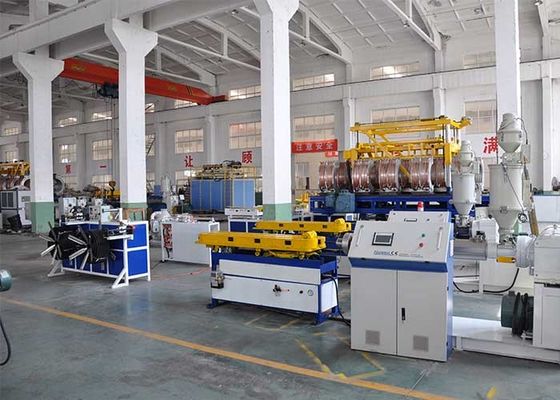 PE PVC Cable Protection Pipe Extrusion Line Single Wall Tube
