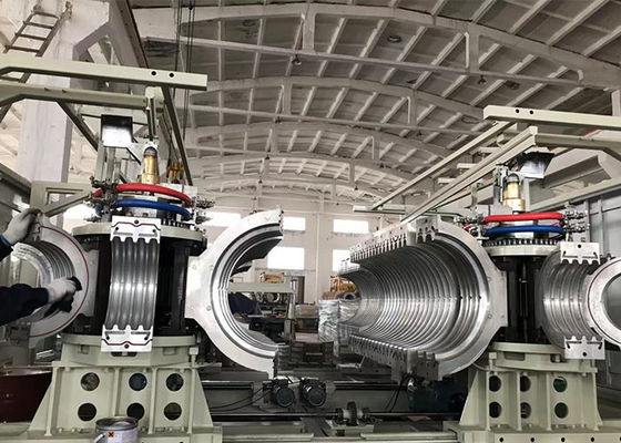 Horizontal HDPE Pipe Extrusion Line 200mm DWC PE Pipe Machine