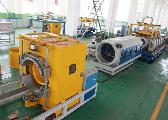 Horizontal Drainage HDPE DWC Pipe Extrusion Line Vaccum Forming