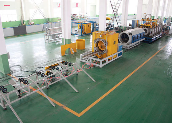 72rpm 75mm Screw DWC HDPE Tube Extrusion Line 5m/Min