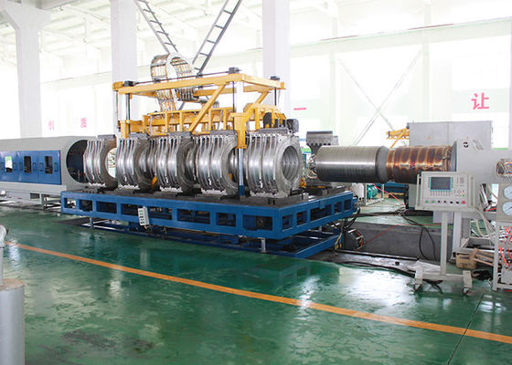 110mm PE DWC Pipe Extrusion Line 135kg/H PLC Control