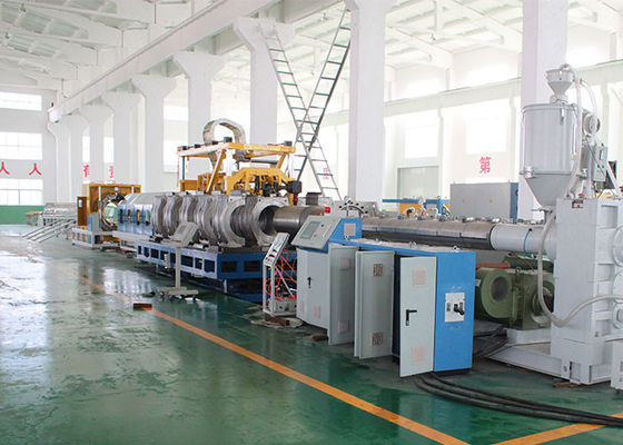 110mm PE DWC Pipe Extrusion Line 135kg/H PLC Control