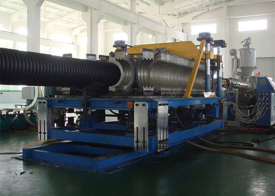 PE HDPE Double Wall Corrugated Pipe Extruder 90mm 300mm