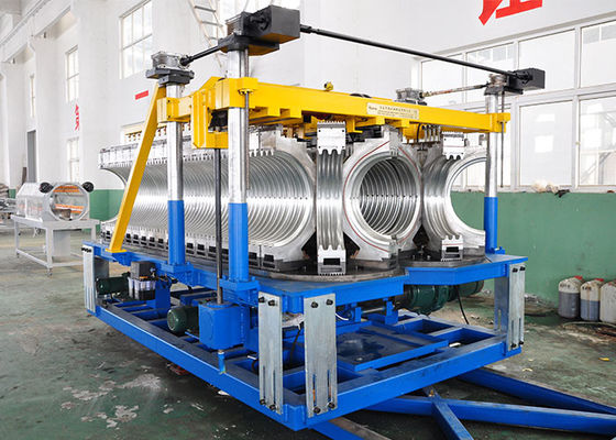 PE 80 HDPE 400 Corrugated Pipe Machine 250kw For Gas Distribution