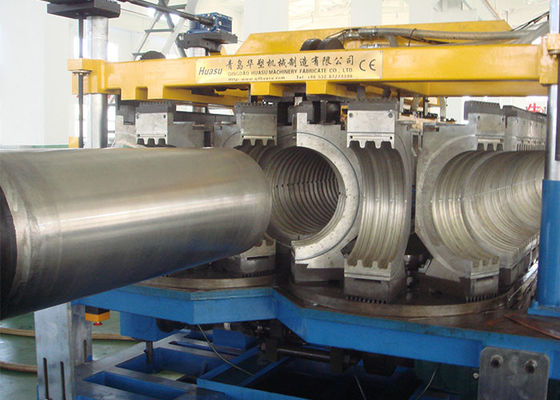 PE 80 HDPE 400 Corrugated Pipe Machine 250kw For Gas Distribution