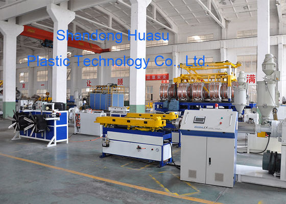 PE PP Automatic Single Wall Corrugated Pipe Extrusion Line Computerized