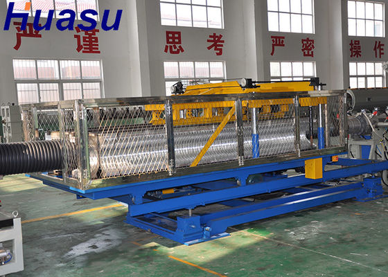 PE PVC Flexible Plastic Corrugated Pipe Extrusion Machine Single Wall Double Wall